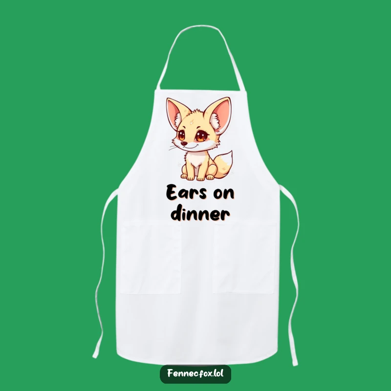 Funny Fennec Fox Apron: Kitchen Listener - Practical Funny Gift for Chefs