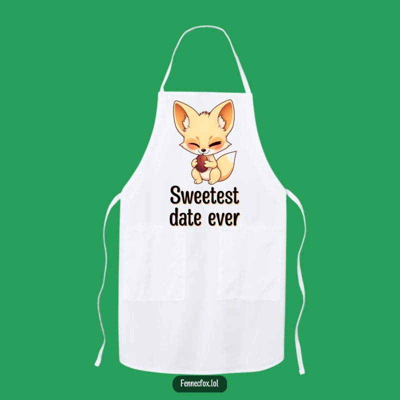 Funny Fennec Fox Winking Apron - Confident Chef Treat Accessory