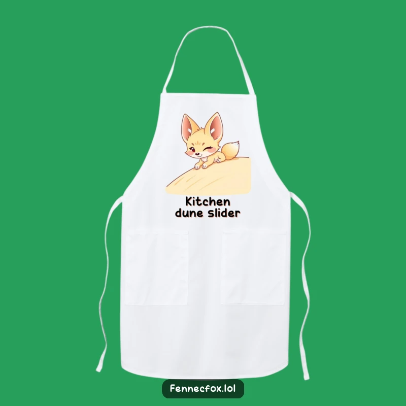 Funny Fennec Fox Dune Apron - Kitchen Humor with a Wink