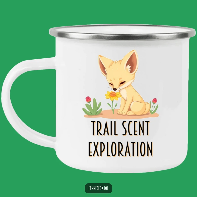 Funny Fennec Fox Camp Mug: Durable & Hilarious Gift for Outdoor Enthusiasts