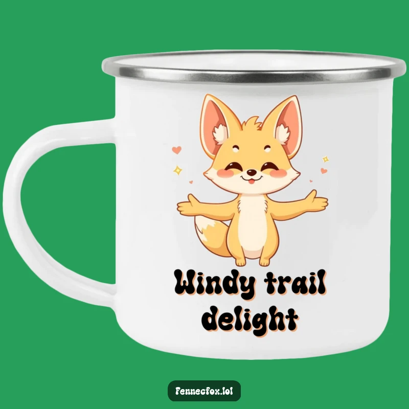 Funny Fennec Fox Camping Mug: Embrace the Breeze on Your Adventures