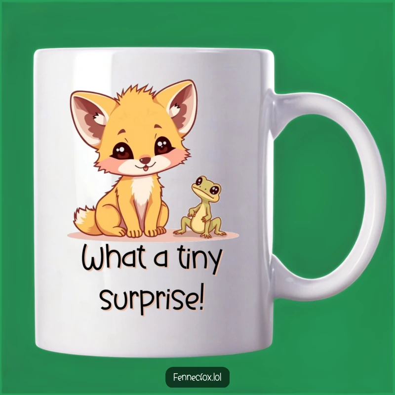 Funny Fennec Fox Lizard Surprise Mug - Hilarious Desert Encounter Gift