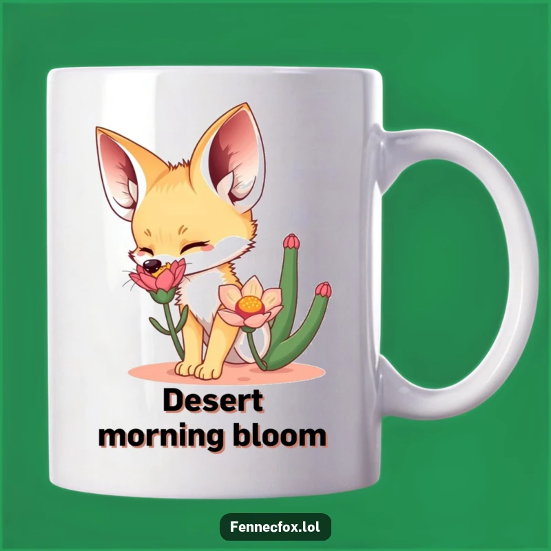 Funny Fennec Fox Mug: Desert Explorer Character, Perfect Funny Gift for Animal Lovers