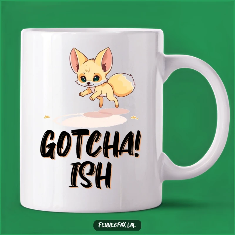 Funny Fennec Fox Mirage Pounce Mug: A Hilarious Desert Dream Gift!