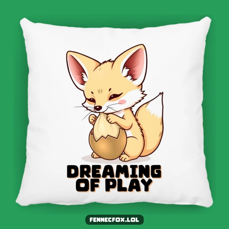 Funny Fennec Fox Pillow: Cozy Playful Friend, Snuggly Funny Gift