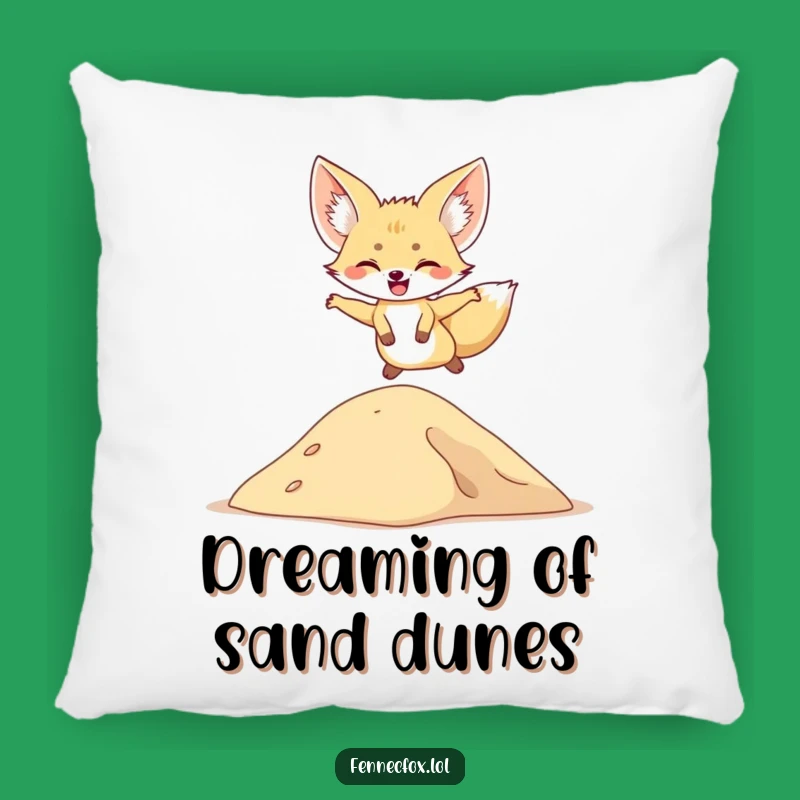 Funny Fennec Fox Pillow: Cozy Desert Fun & Perfect Gift