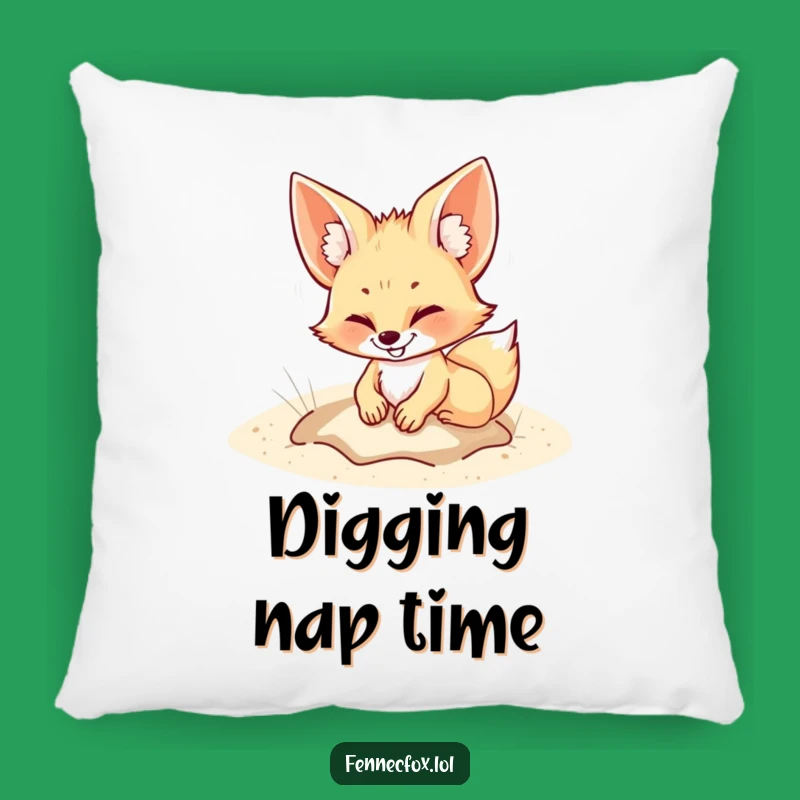 Funny Fennec Fox Pillow: Cozy Playful Friend, Snuggly Funny Gift