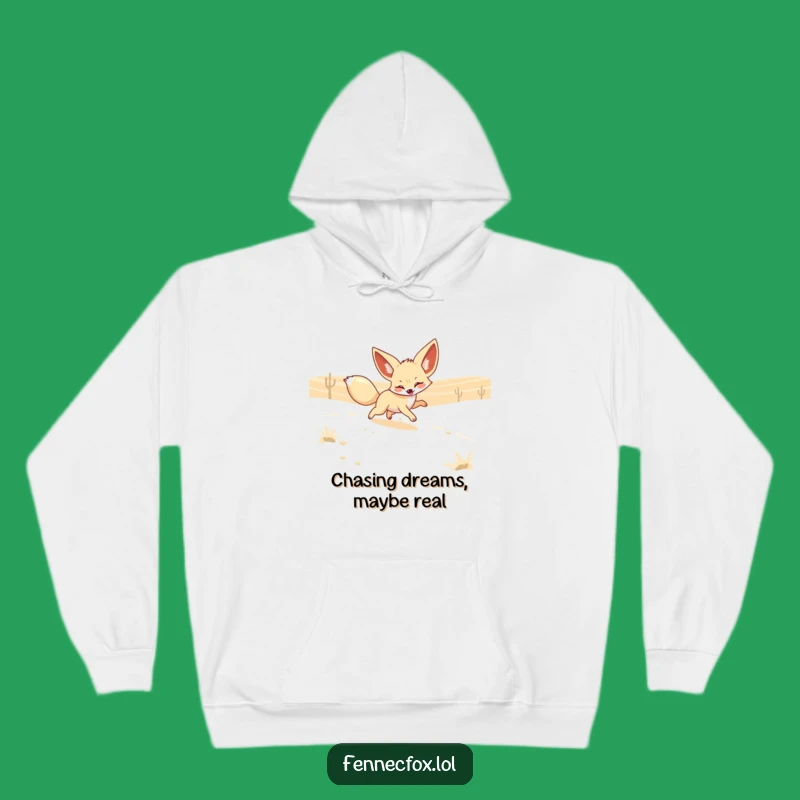 Funny Fennec Fox Mirage Hoodie: Cozy & Playful Desert Apparel Gift