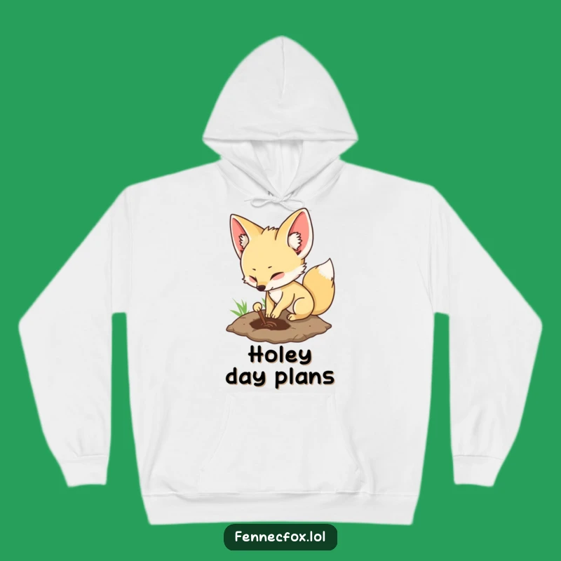 Funny Fennec Fox Hoodie: Cozy Excavator - Warm Funny Gift for Explorers