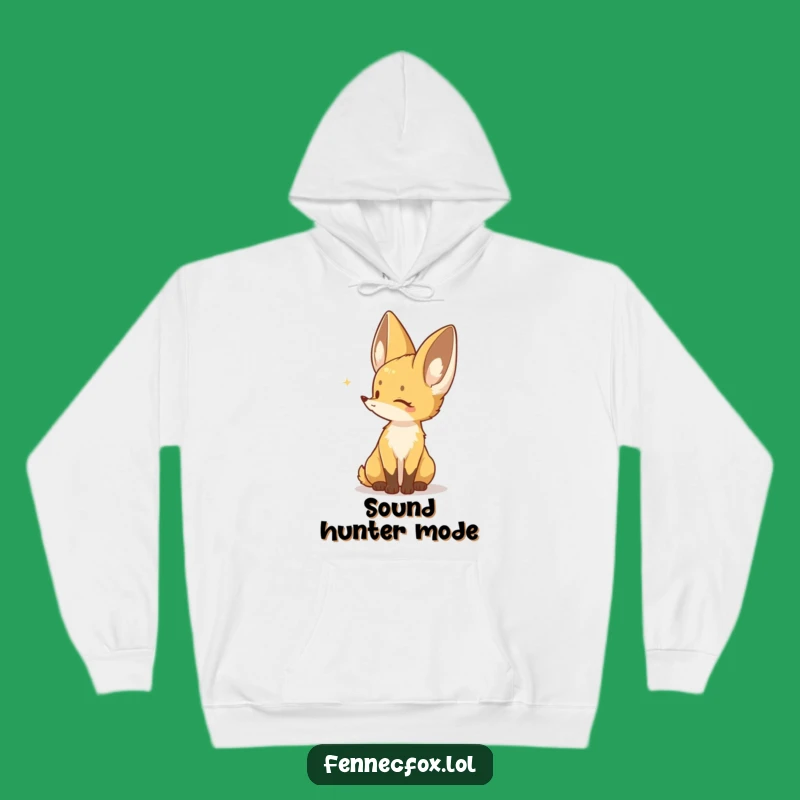 Funny Fennec Fox Hoodie: Listening Character - Cozy Animal Comfort Gift