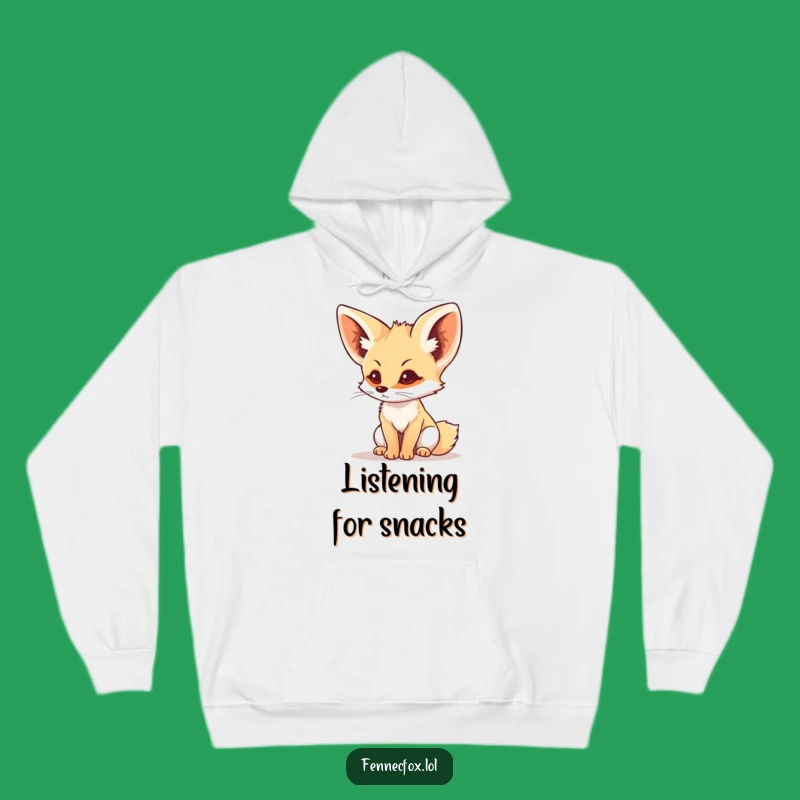 Cozy Funny Fennec Fox Listening Hoodie: Warmth & Hilarious Awareness