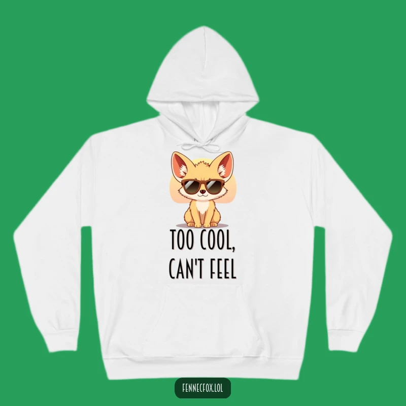 Funny Fennec Fox Sunglasses Hoodie: Cozy & Cool Desert Style Gift