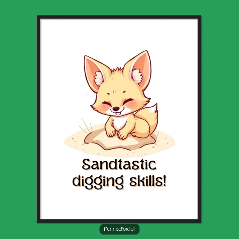 Funny Free Printable Wall Art: Fennec Fox Art, Hilarious Downloadable Decor