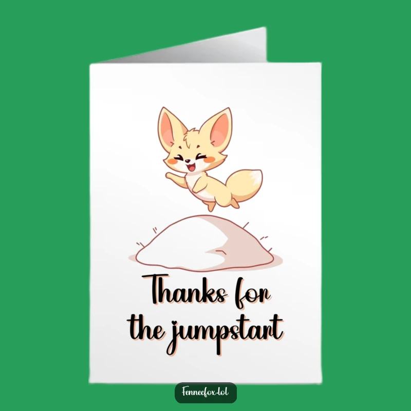 Free Printable Thank You Card: Grateful Fennec Thanks You - Funny Downloadable