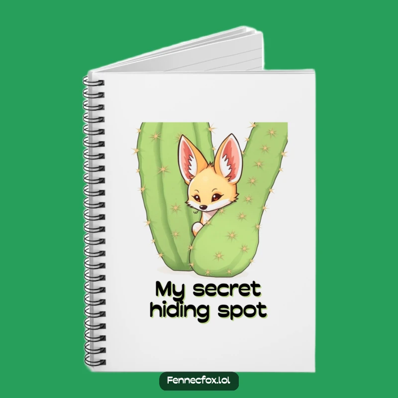 Funny Fennec Fox Cactus Notebook: Desert Notes, Hilarious Funny Gift Journal