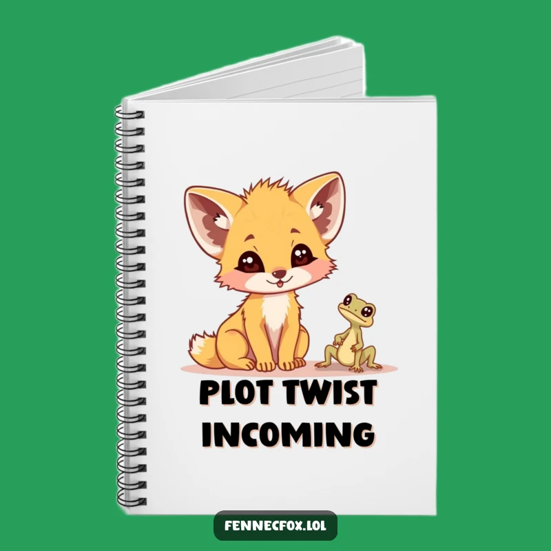 Funny Fennec Fox Lizard Notebook - Comical Journal for Ideas