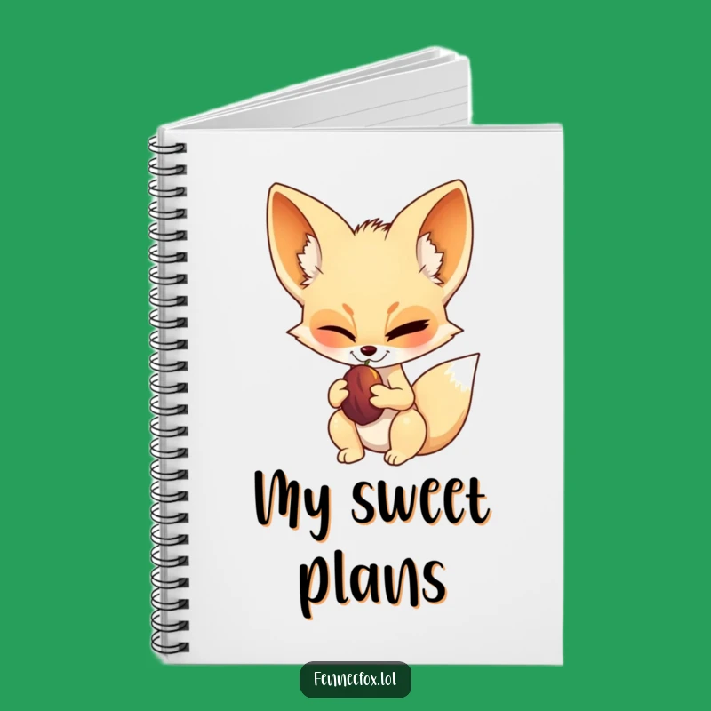 Funny Fennec Fox Winking Notebook - Confident Journal for Ideas