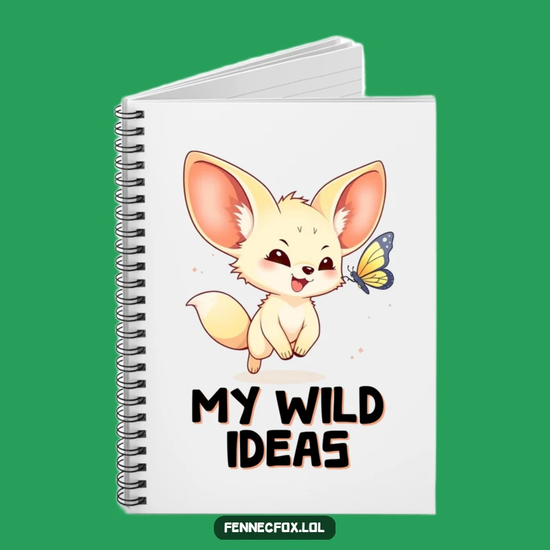 Funny Kawaii Fennec Fox Notebook: Jot down ideas with adorable charm.
