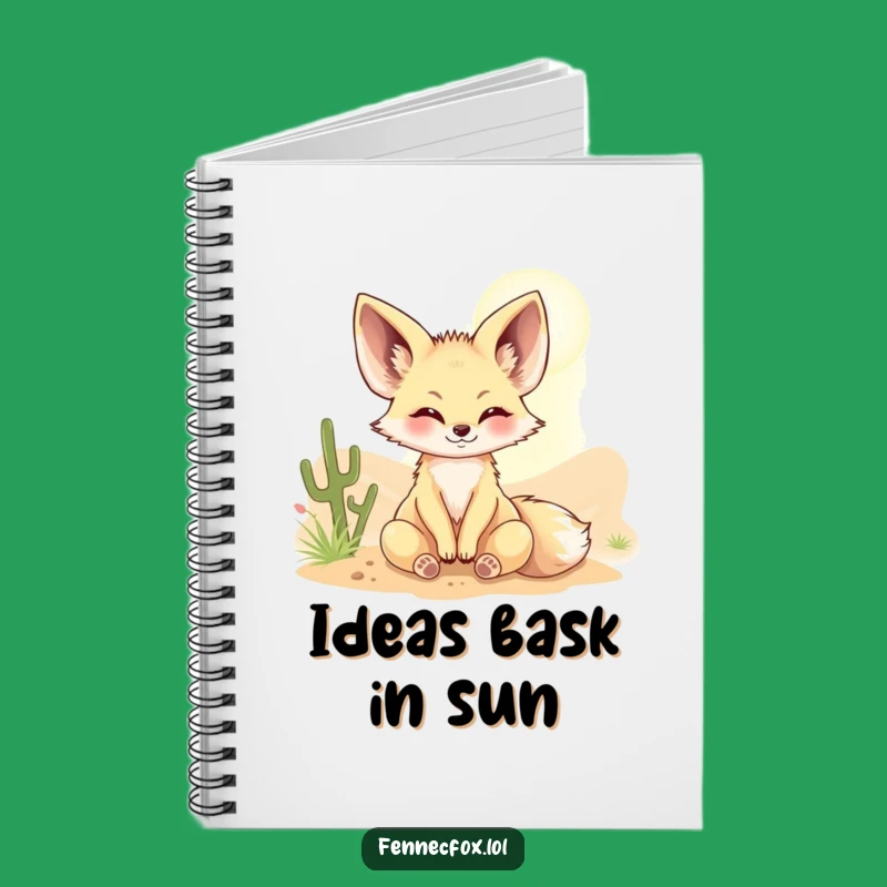 Funny Fennec Fox Sunbeam Notebook - Hilarious Journal for Sunny Ideas