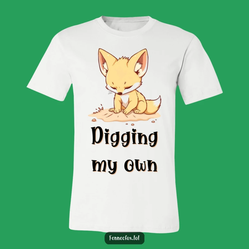 Funny Fennec Fox T-Shirt: Playful Desert Digging Design, Gift Idea