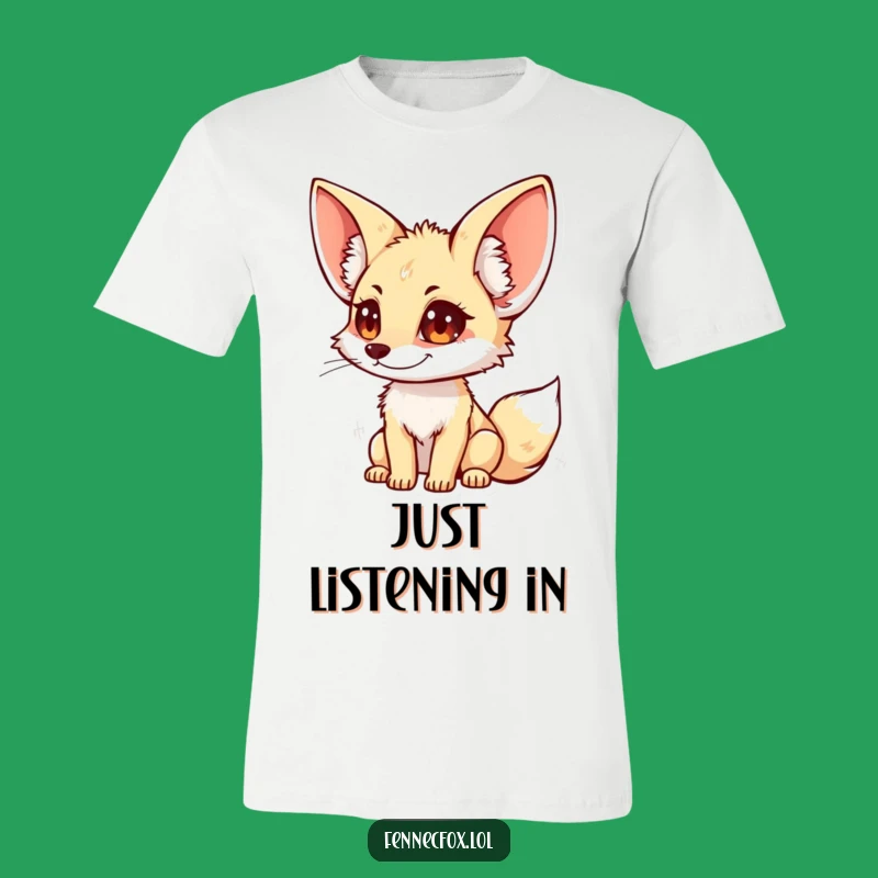 Funny Fennec Fox T-Shirt: Big Ears Alert - Awesome Funny Gift for Animal Lovers
