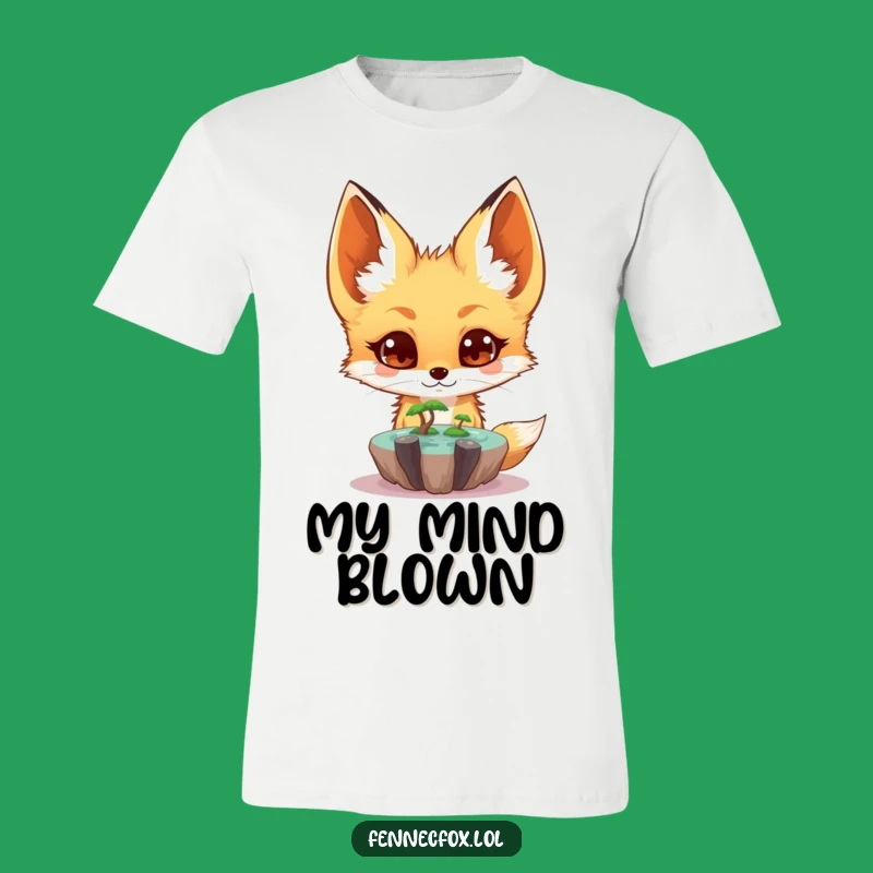 Funny Fennec Fox T-Shirt - Surprised Oasis Observer, Whimsical Graphic Tee, Gift