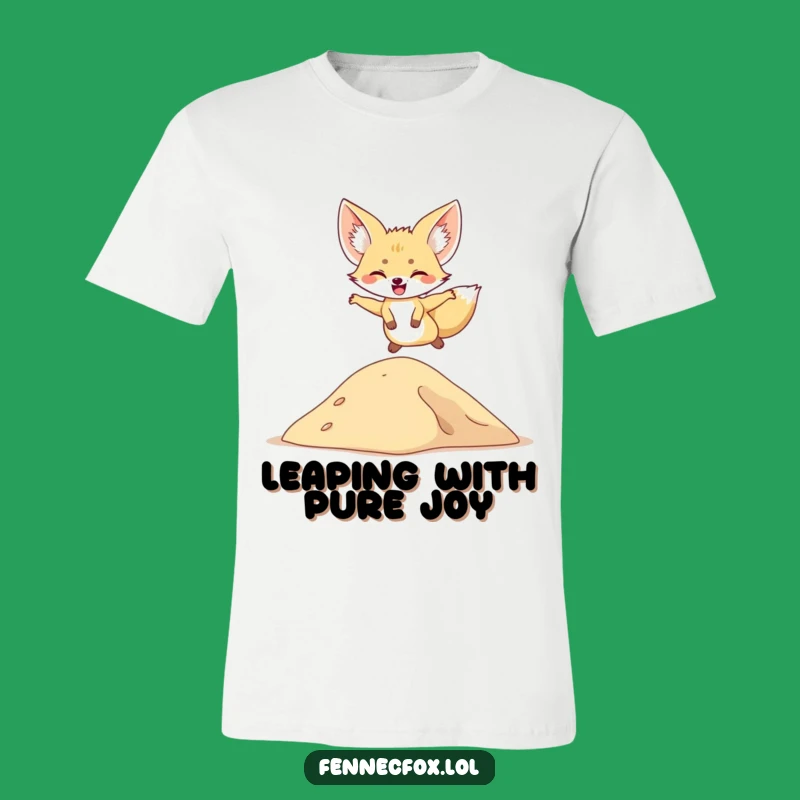 Funny Fennec Fox T-Shirt: Bound with Happiness & Perfect Gift