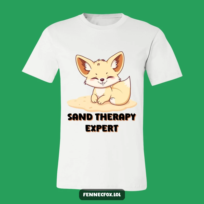 Funny Mischievous Fennec Fox Rolling in Sand T-Shirt: Desert Joy Tee Gift