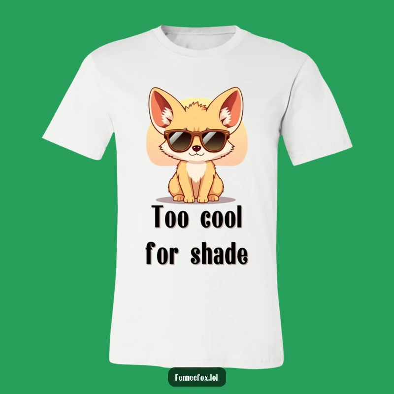 Funny Fennec Fox Sunglasses T-Shirt: Cool Desert Sunset Tee Gift