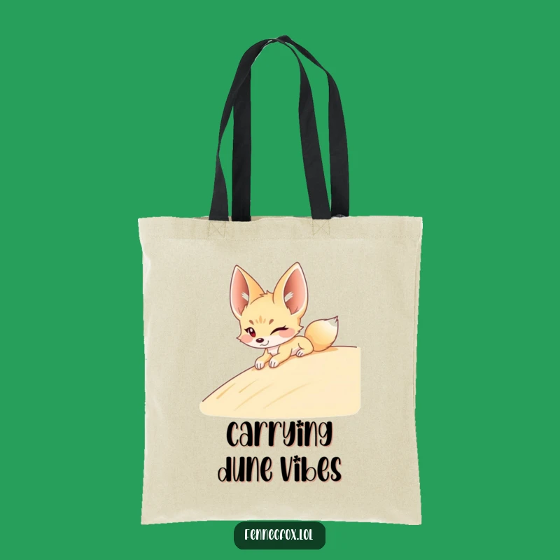 Funny Fennec Fox Dune Tote Bag - Stylish Desert Fun Accessory