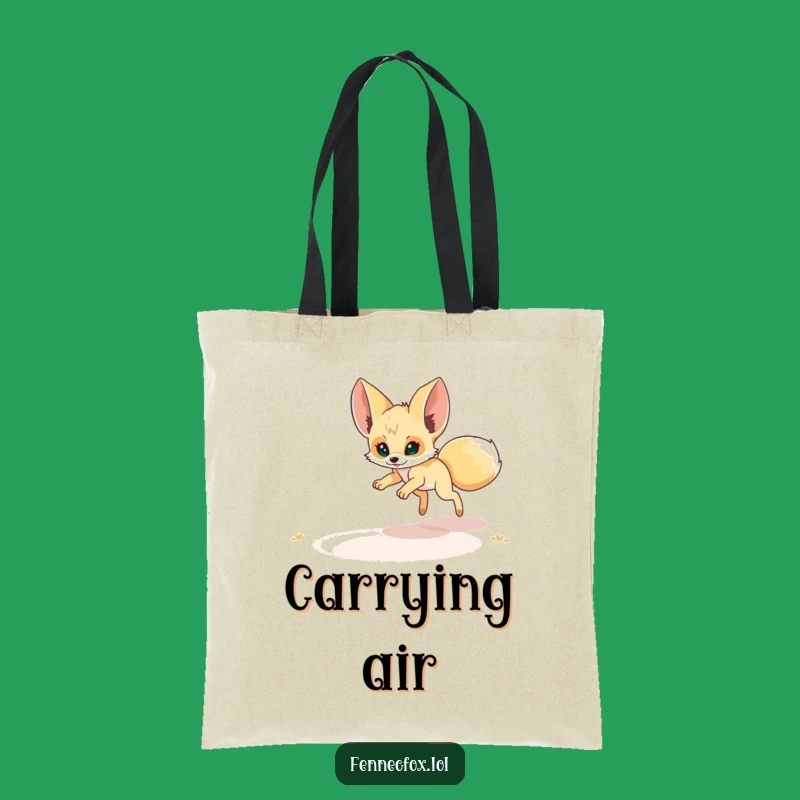 Funny Fennec Fox Mirage Pounce Tote Bag: Carry Your Laughs Everywhere!