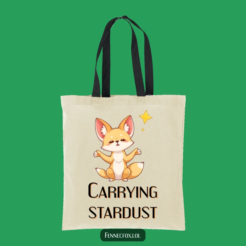 Funny Fennec Fox Star Wish Tote Bag - Magical Accessory for Dreamers